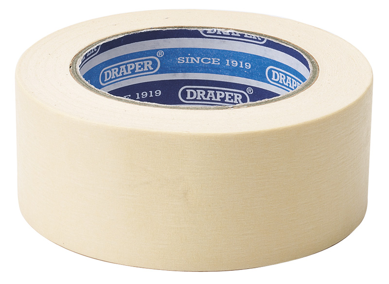 Draper 63479 - Heavy Duty Masking Tape Roll, 50m x 50mm - Red Box Tools