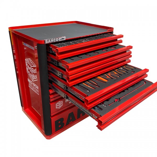 Helibox Trolley Case with Tools foam and - Red - RBI8000ST® spare Tools Box