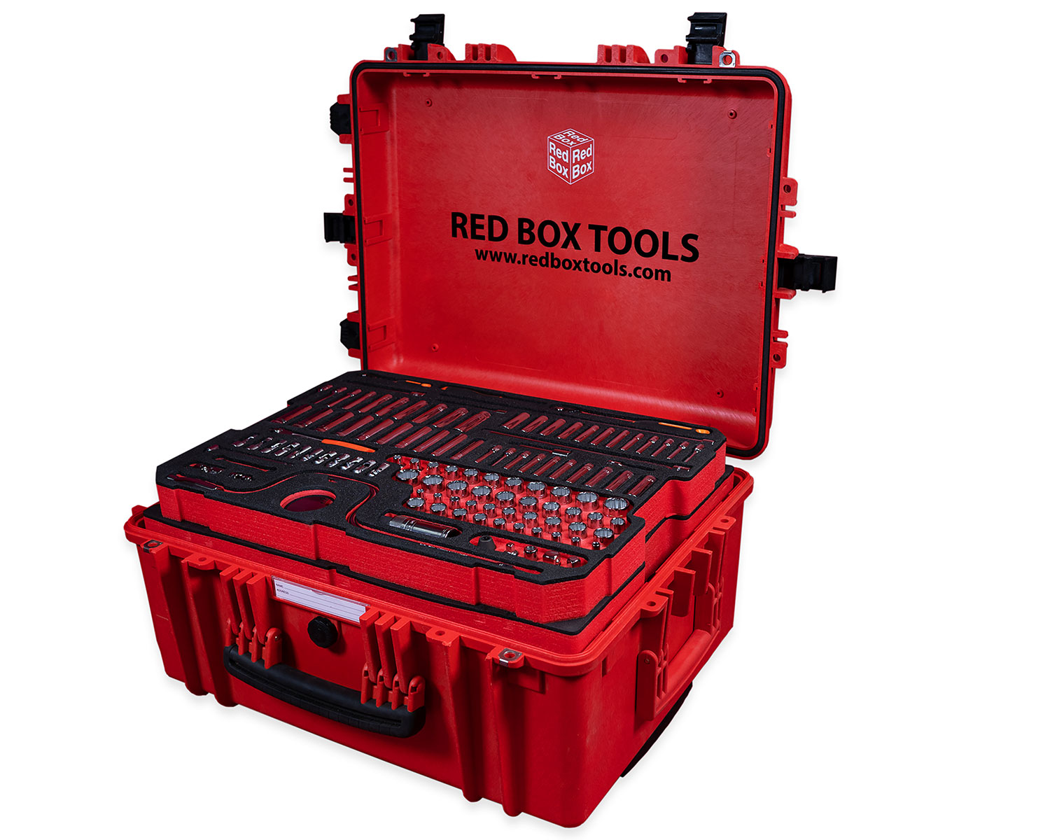 Red spare and foam Box - RBI8000ST® - Tools with Case Helibox Tools Trolley